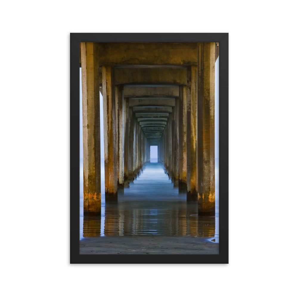 Under The Pier Framed poster