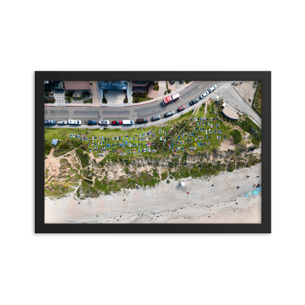 PB Yoga Framed poster