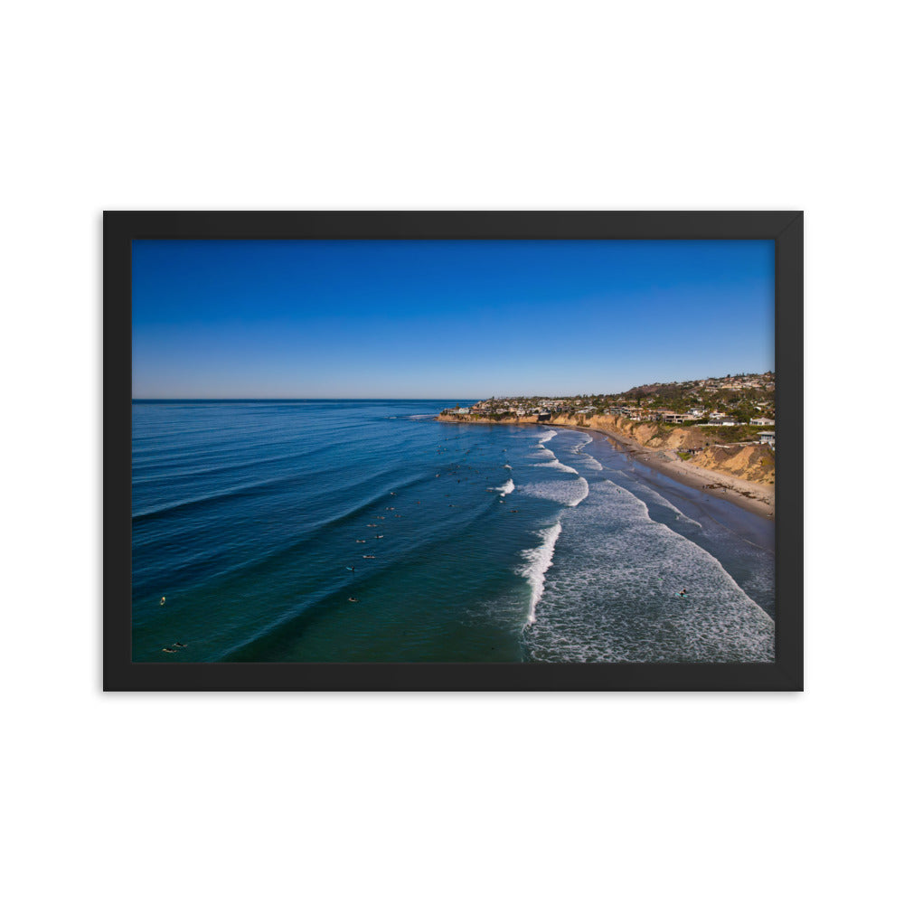 Tourmaline Surfing Park Framed poster