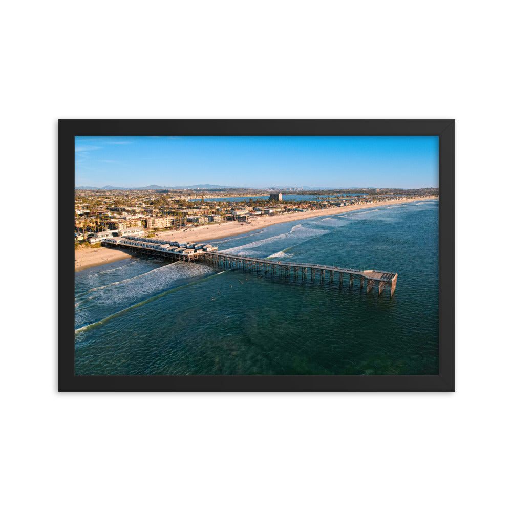 Crystal Pier Framed poster