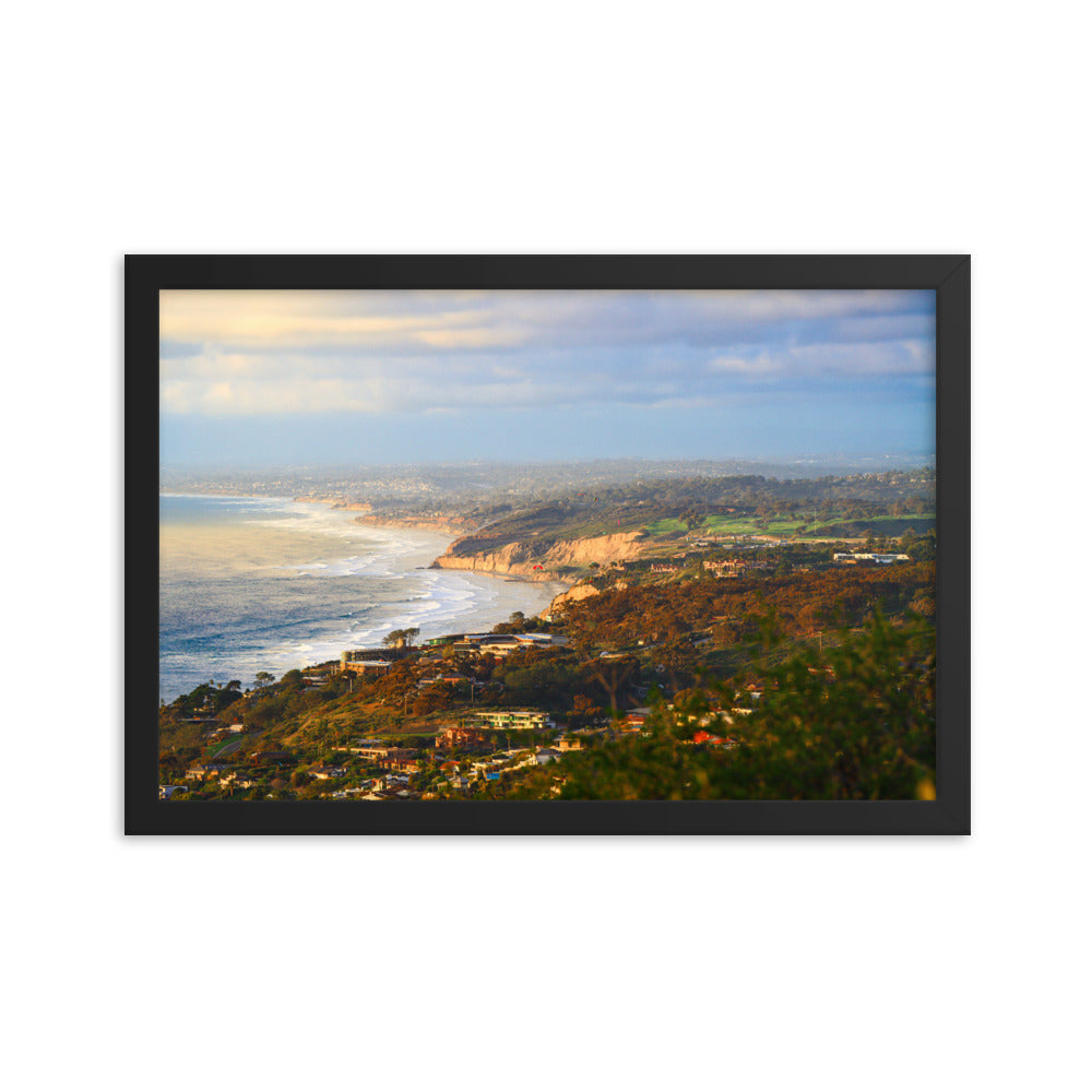 Looking Over La Jolla Framed poster