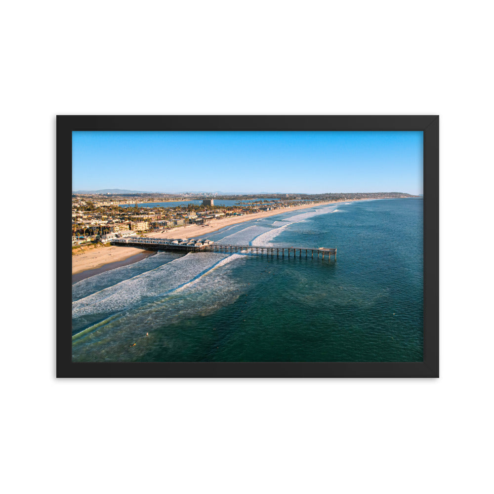 PB's Pier Framed poster