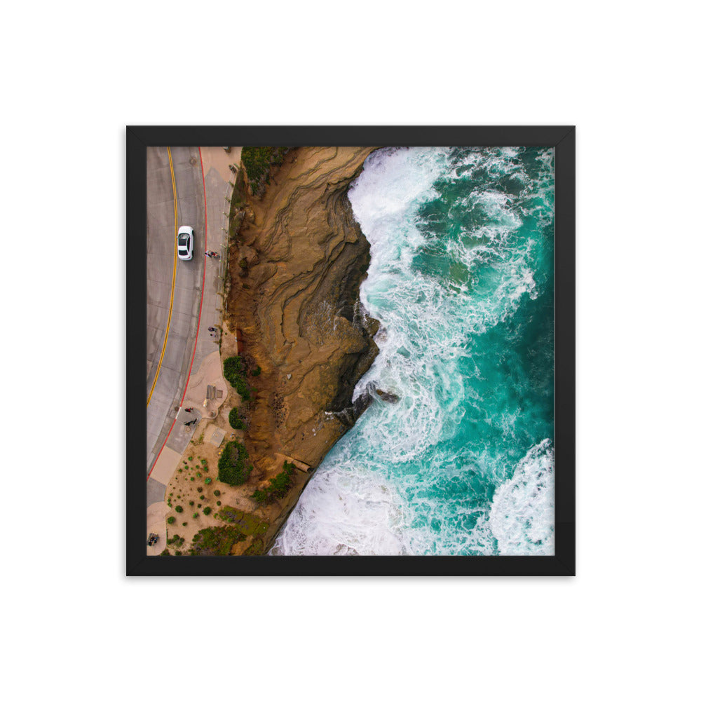 Earth Meets Water Framed poster