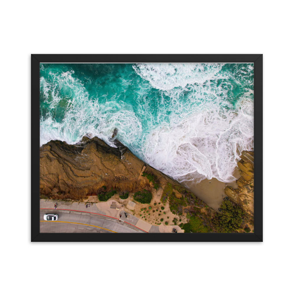 Earth Meets Water Framed poster