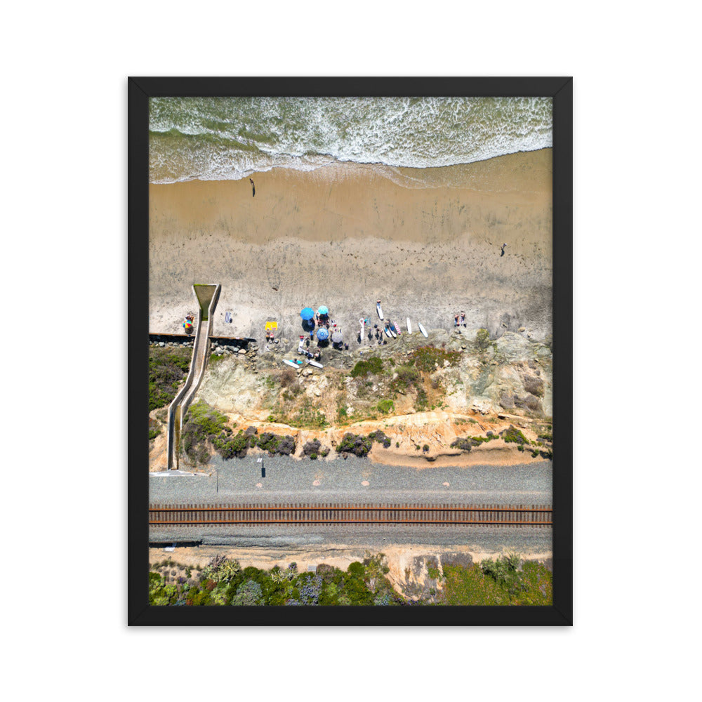 Framed poster