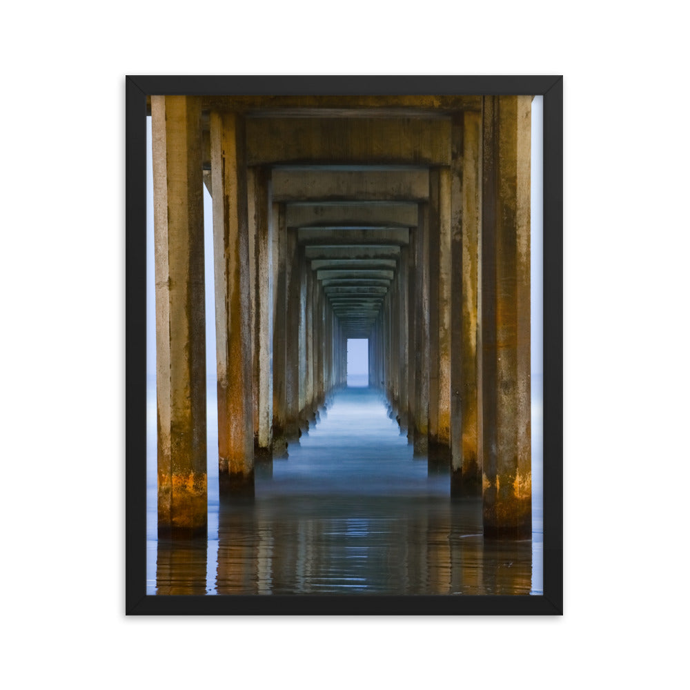 Under The Pier Framed poster