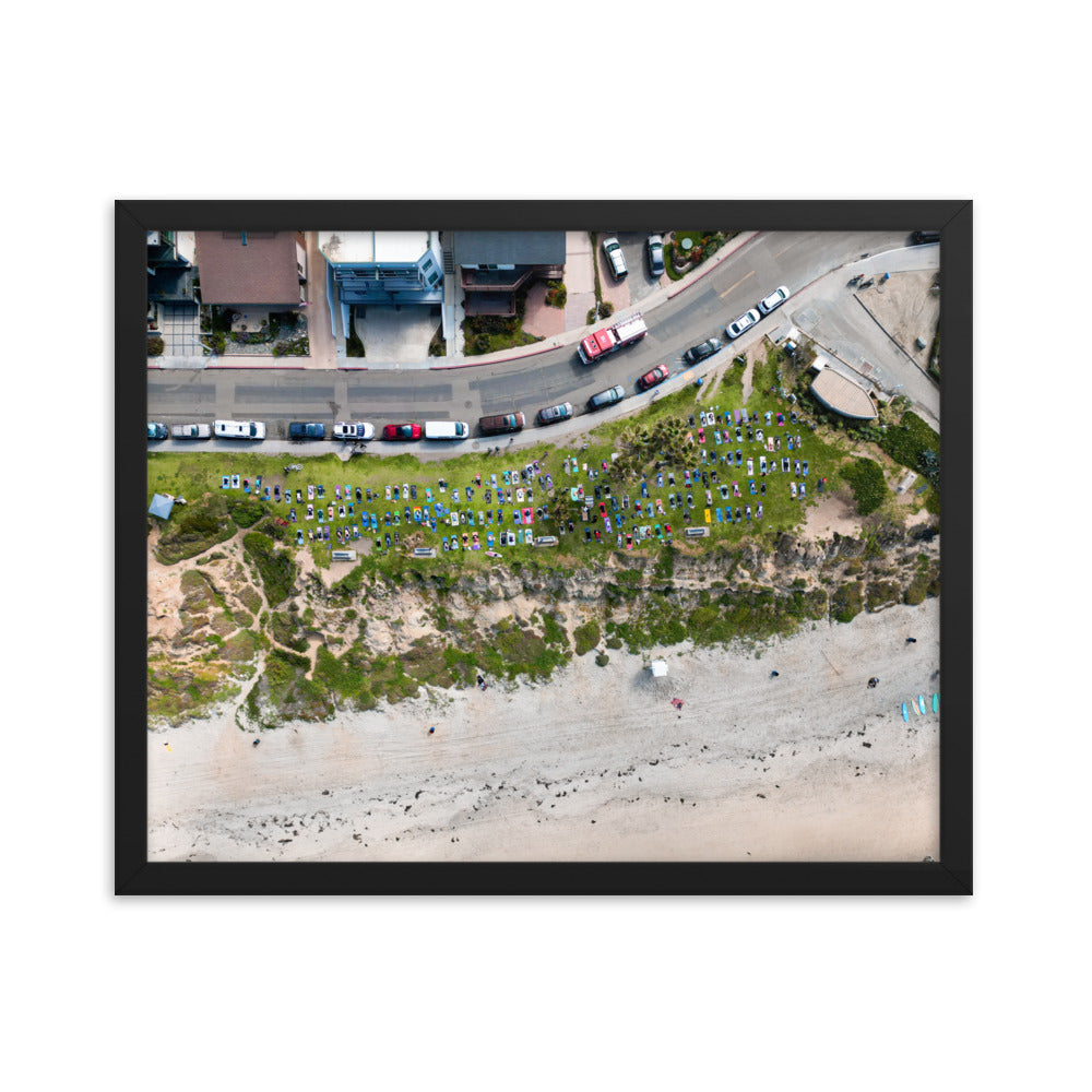 PB Yoga Framed poster