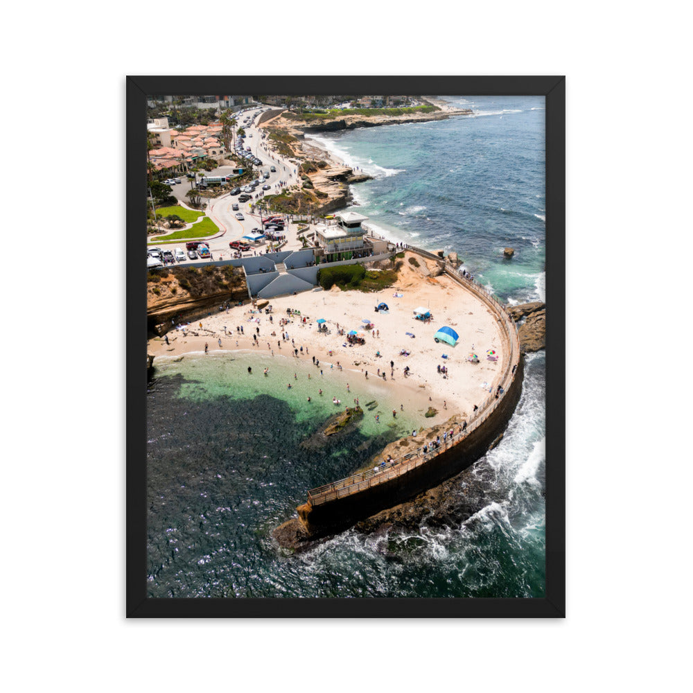 Kids At The Pool Framed poster