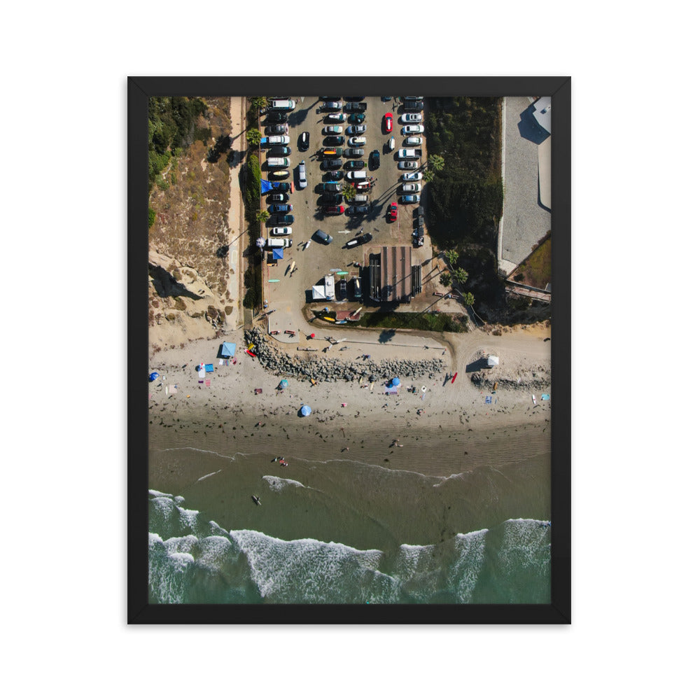 Tourmaline Surf Park Framed poster