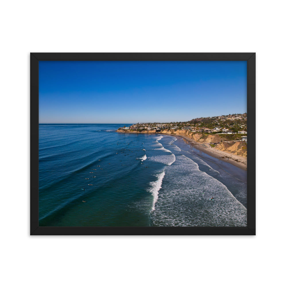 Tourmaline Surfing Park Framed poster