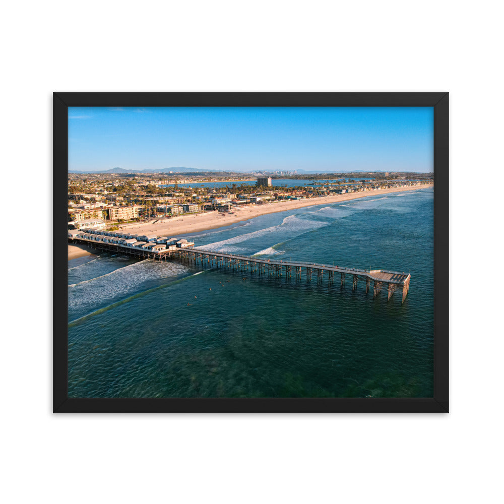 Crystal Pier Framed poster