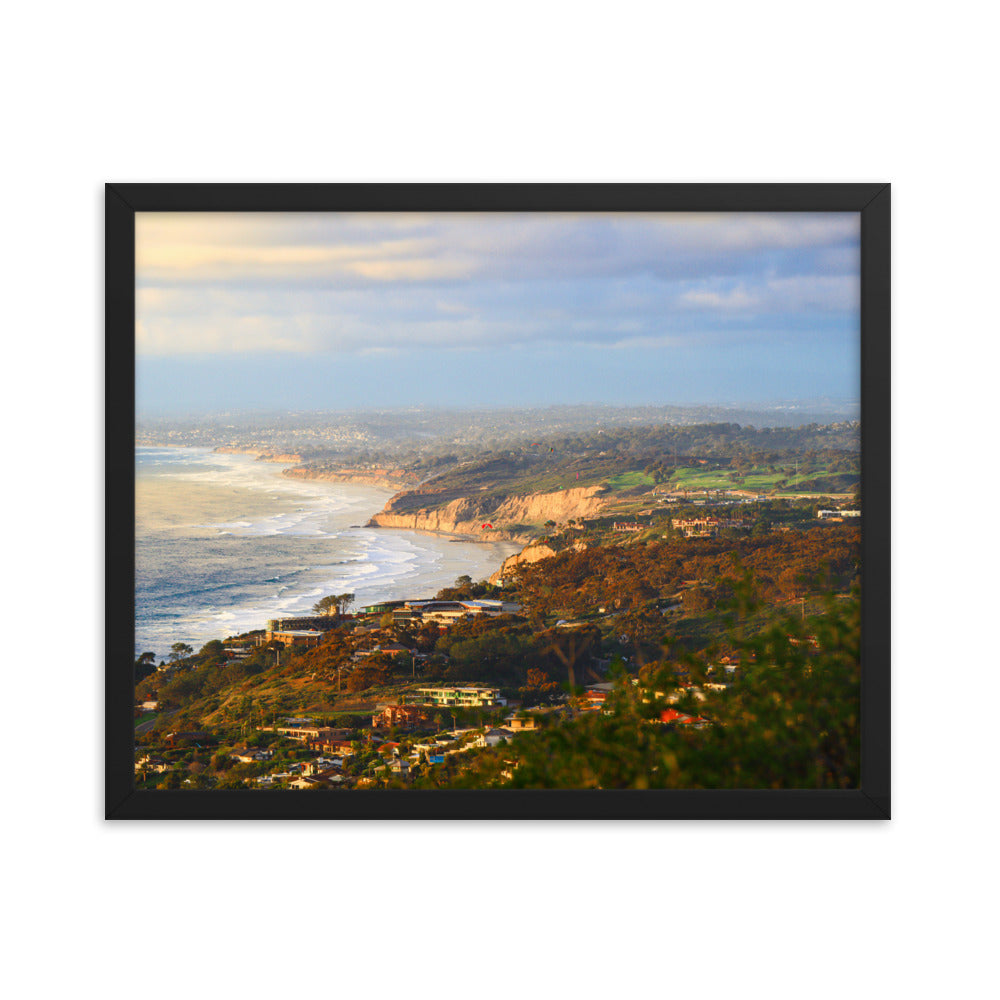 Looking Over La Jolla Framed poster