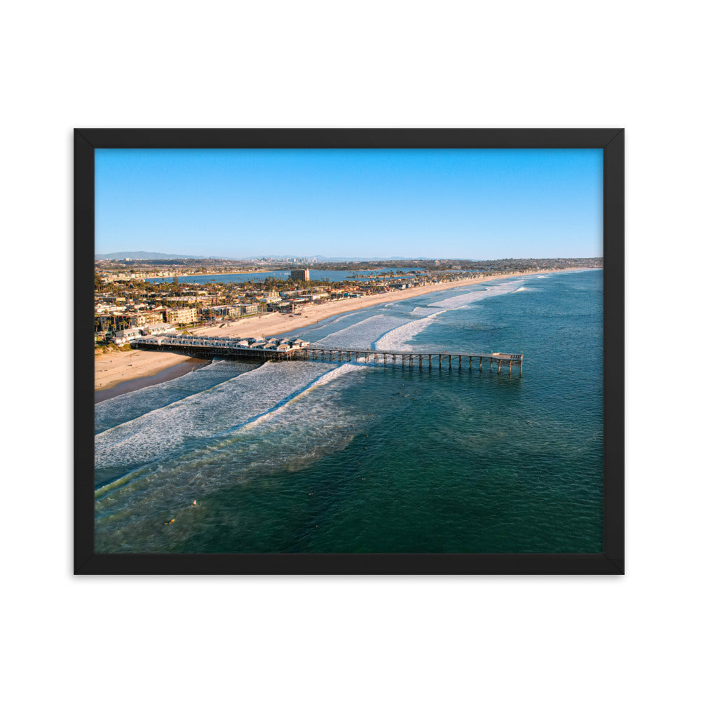 PB's Pier Framed poster