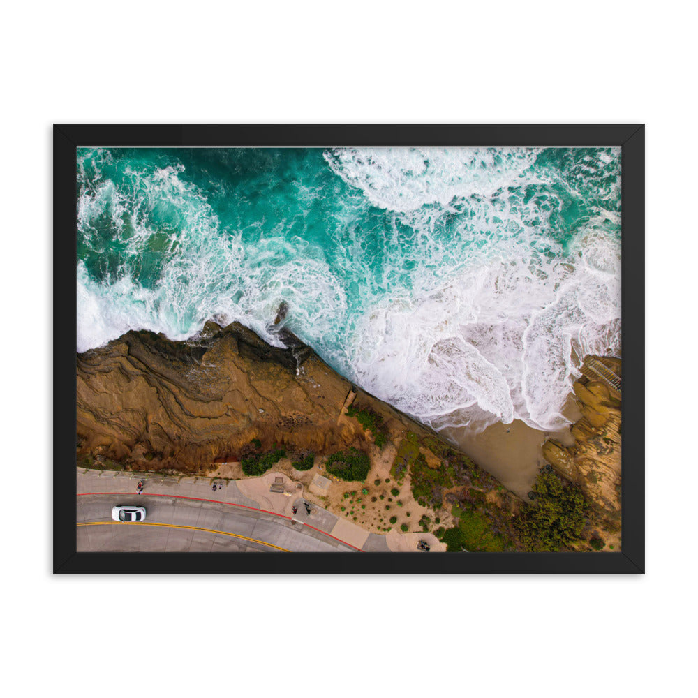 Earth Meets Water Framed poster