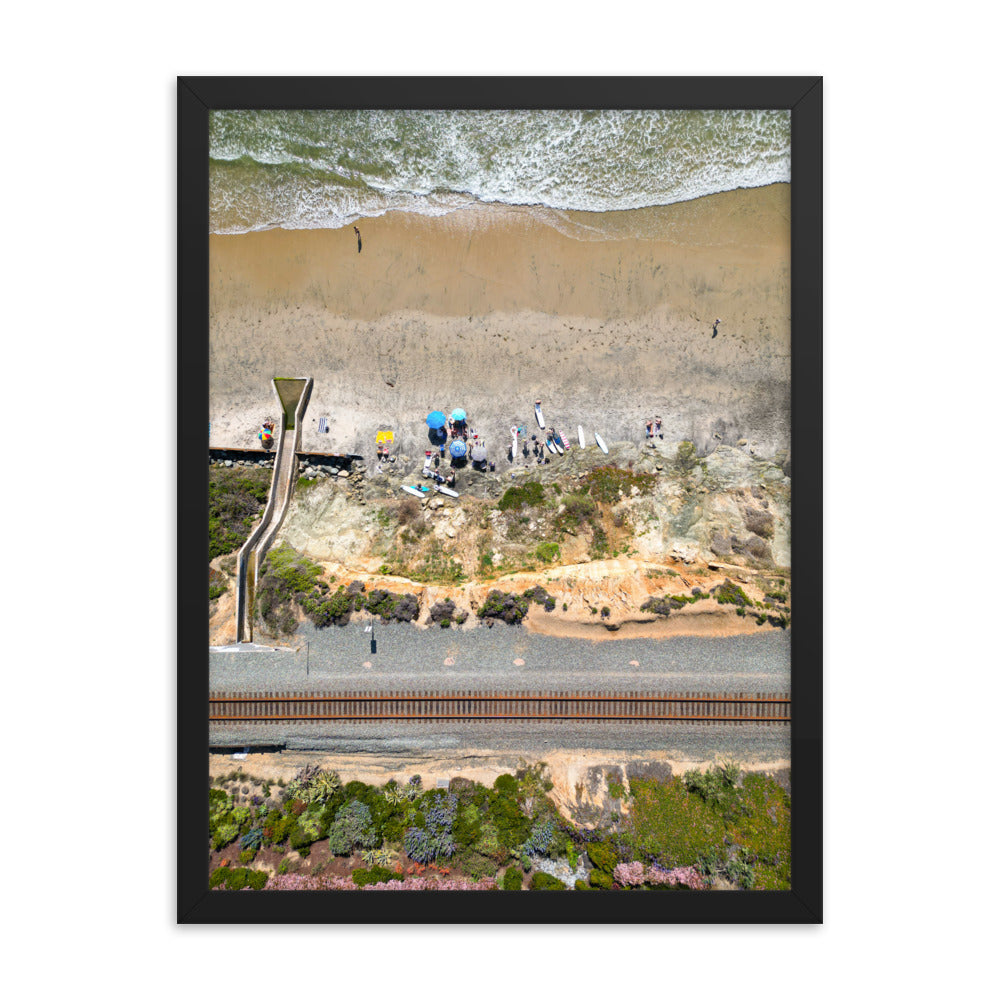 Framed poster