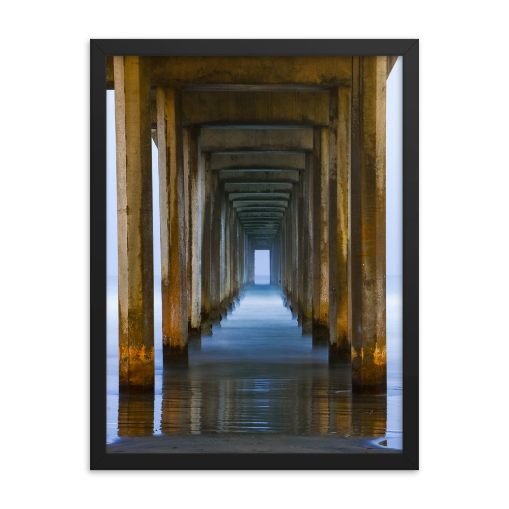 Under The Pier Framed poster