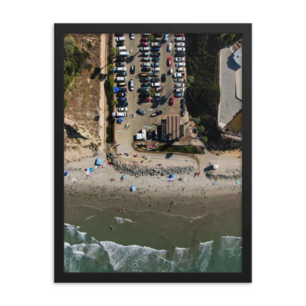 Tourmaline Surf Park Framed poster