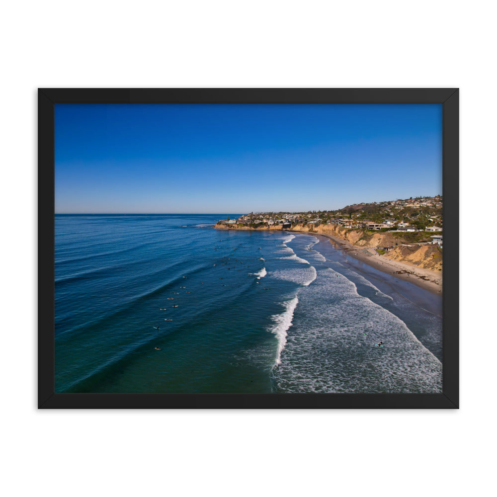 Tourmaline Surfing Park Framed poster