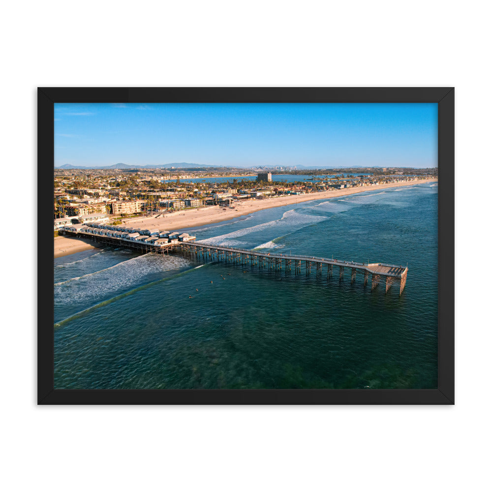 Crystal Pier Framed poster