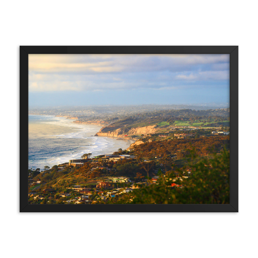 Looking Over La Jolla Framed poster