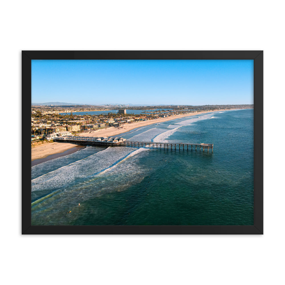 PB's Pier Framed poster