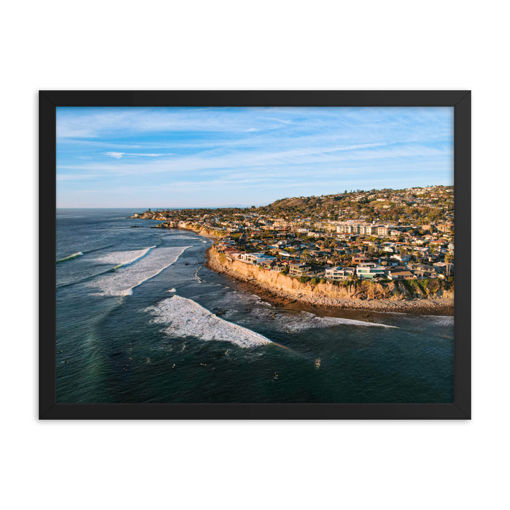 PB Point Framed poster
