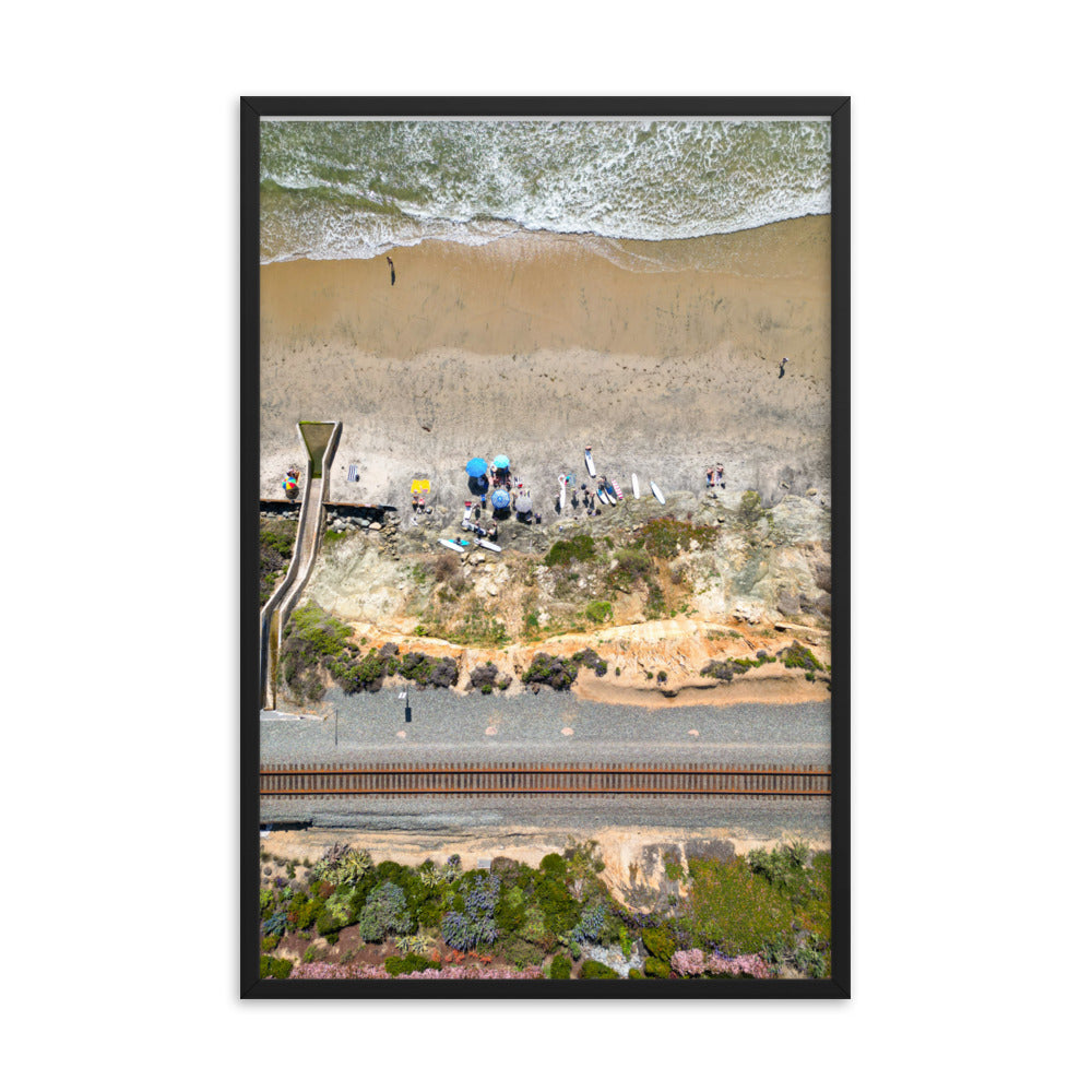 Framed poster
