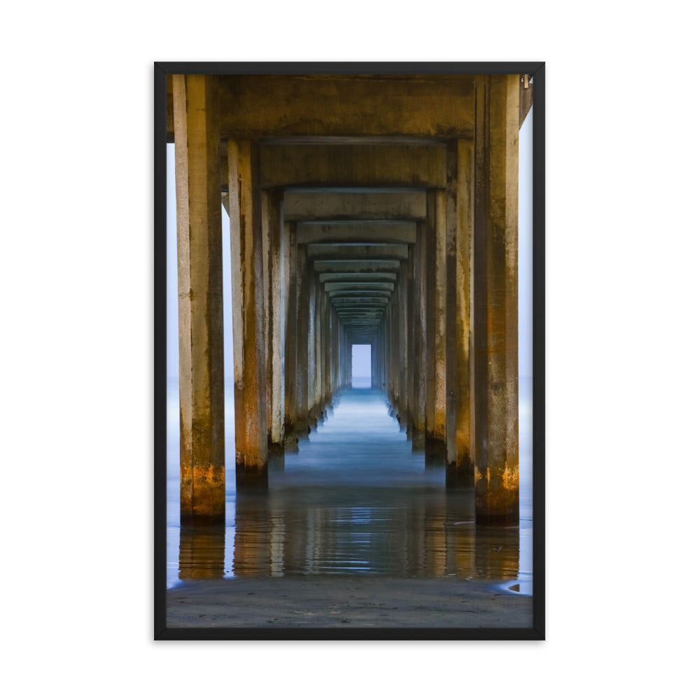 Under The Pier Framed poster