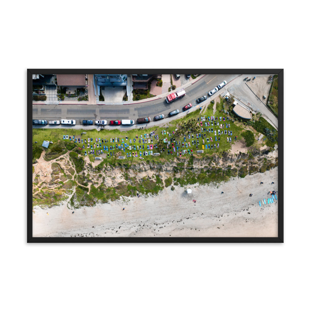 PB Yoga Framed poster