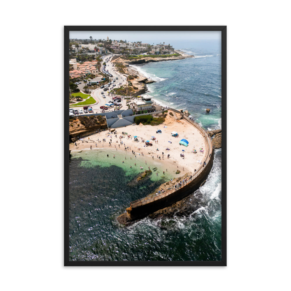 Kids At The Pool Framed poster