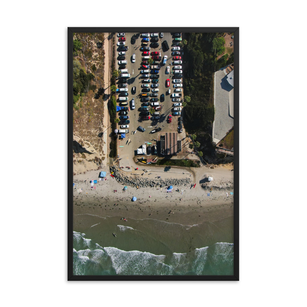 Tourmaline Surf Park Framed poster