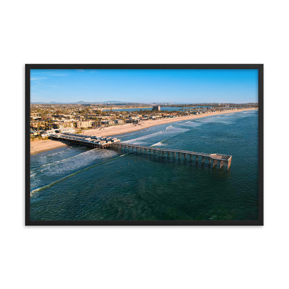 Crystal Pier Framed poster