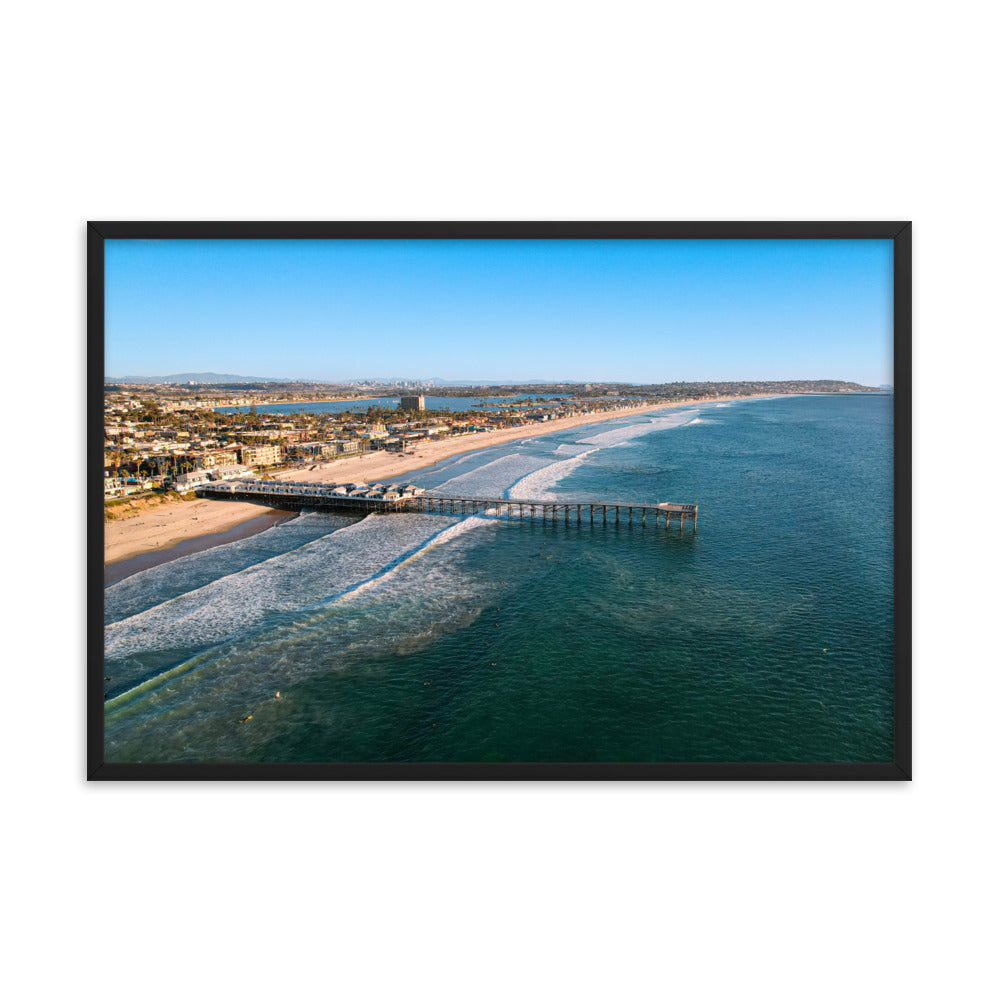 PB's Pier Framed poster