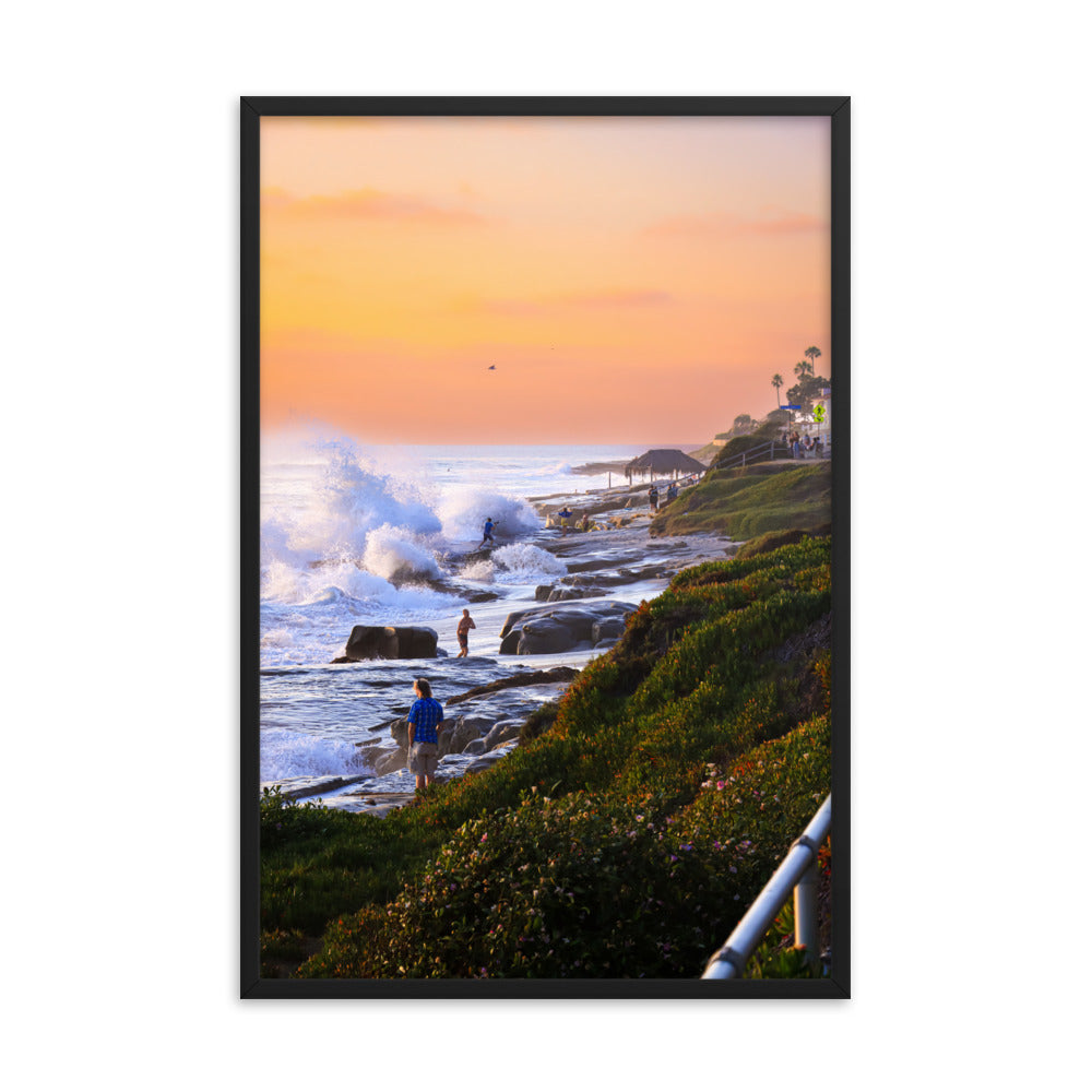 Watch Out For Waves Framed poster