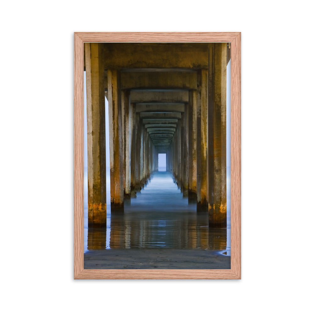 Under The Pier Framed poster
