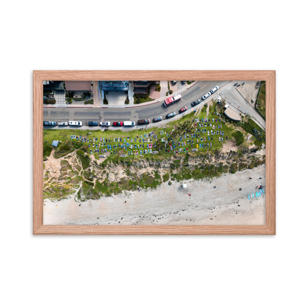 PB Yoga Framed poster