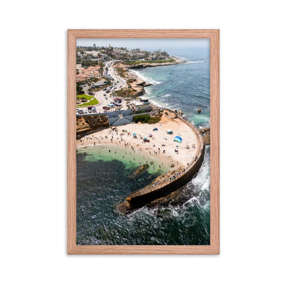 Kids At The Pool Framed poster