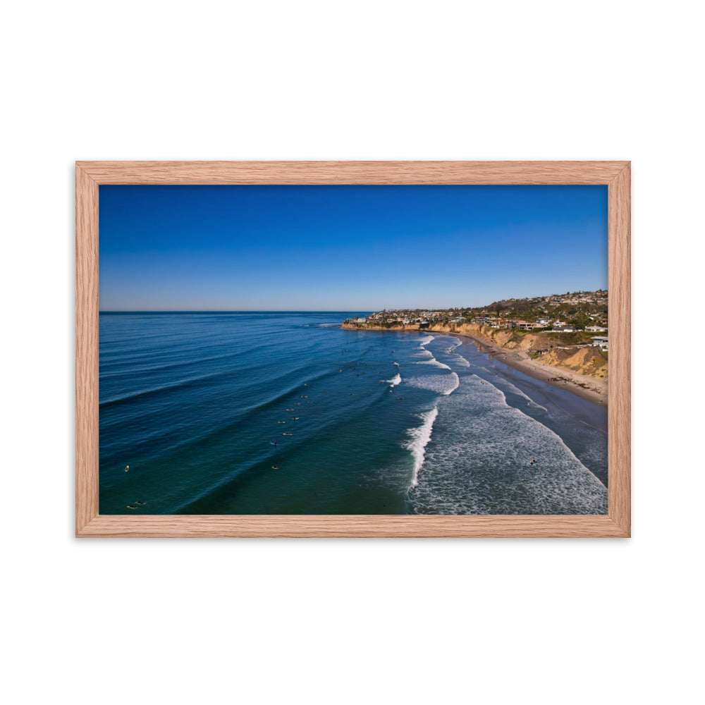 Tourmaline Surfing Park Framed poster