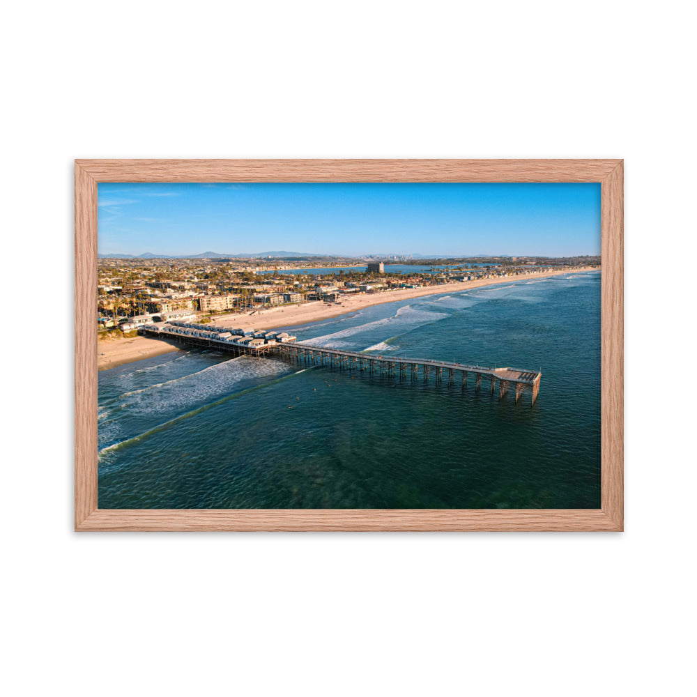 Crystal Pier Framed poster