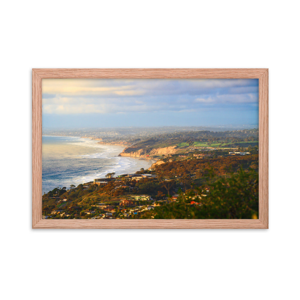 Looking Over La Jolla Framed poster