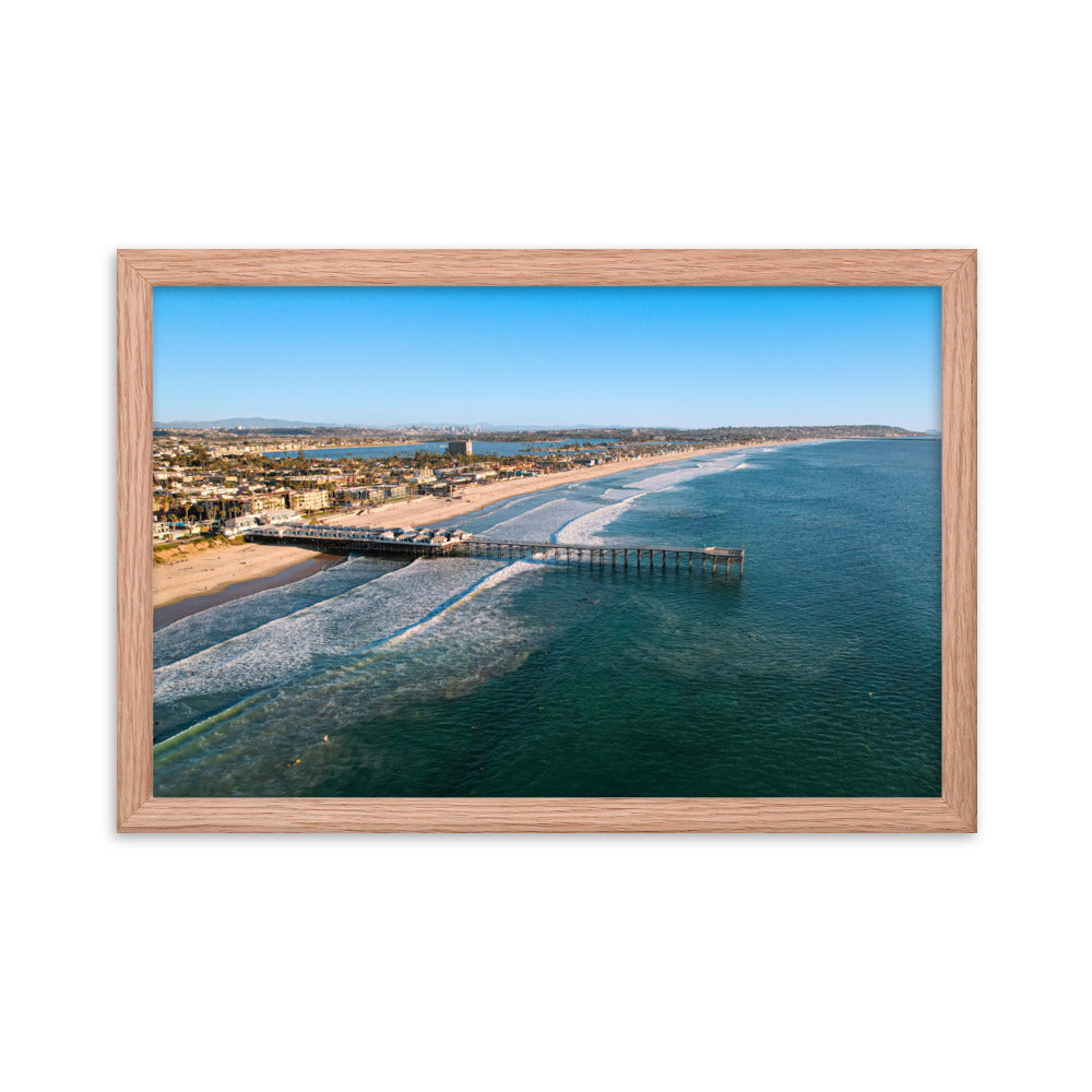 PB's Pier Framed poster
