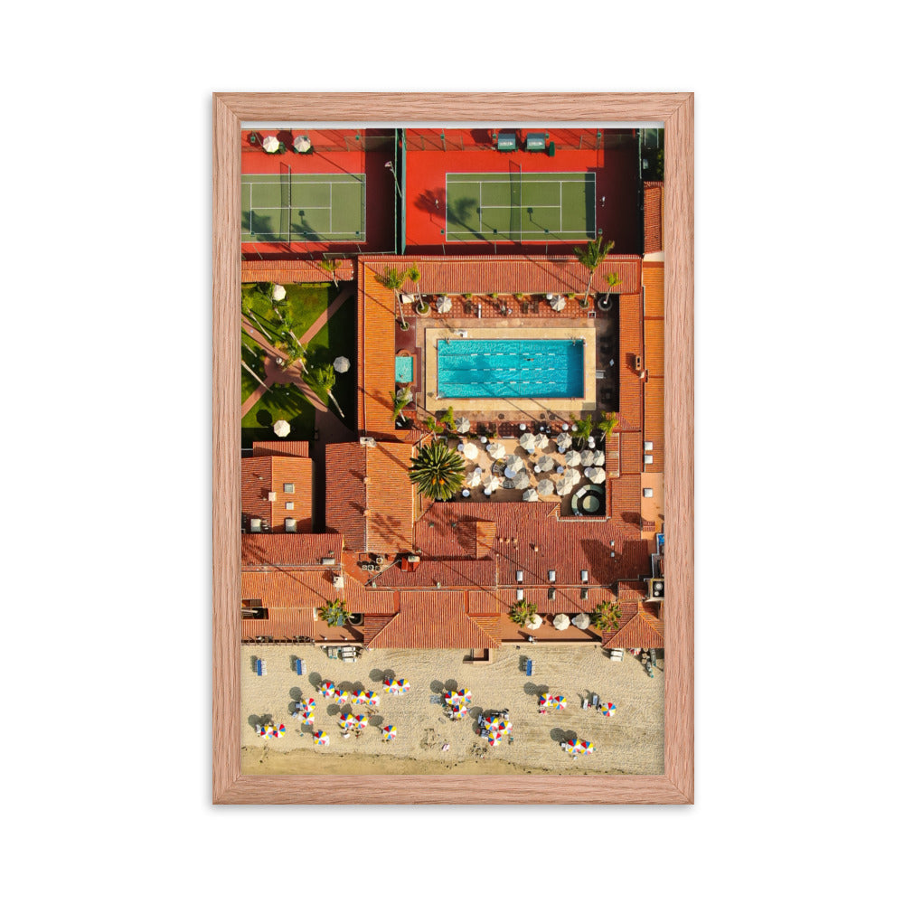 Beach Club Summer Framed poster