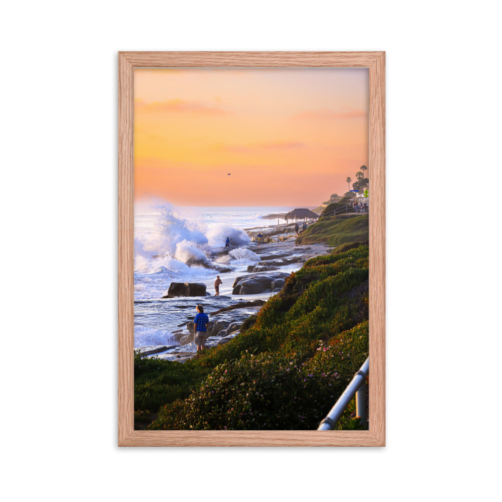 Watch Out For Waves Framed poster