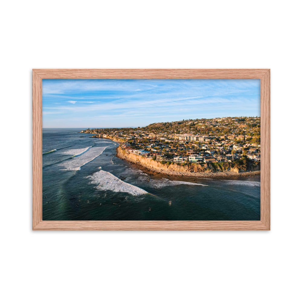 PB Point Framed poster