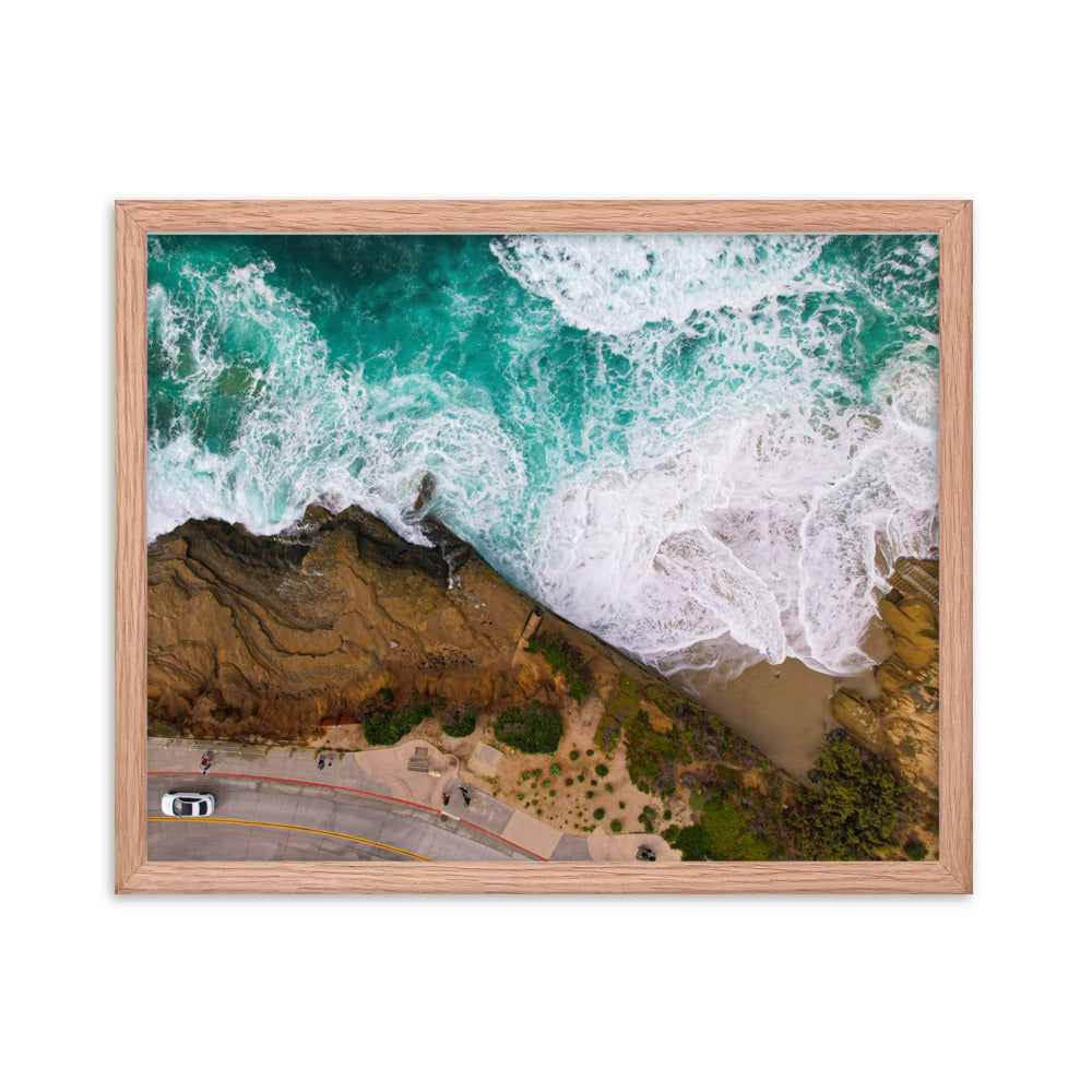Earth Meets Water Framed poster