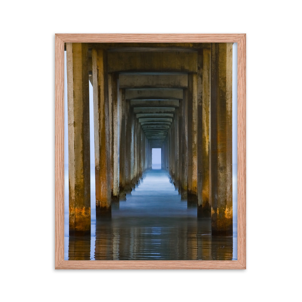 Under The Pier Framed poster