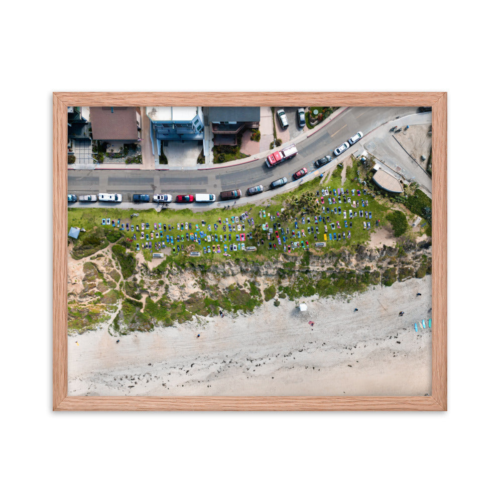 PB Yoga Framed poster