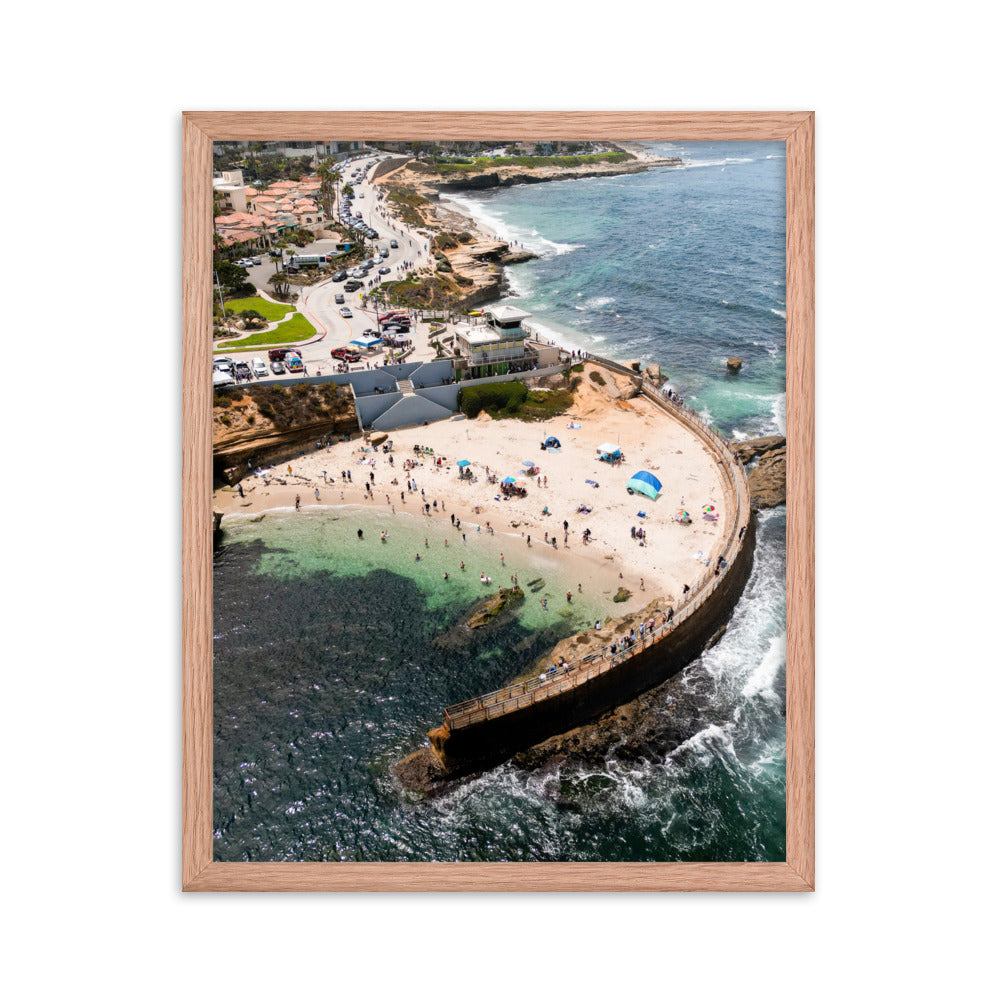 Kids At The Pool Framed poster