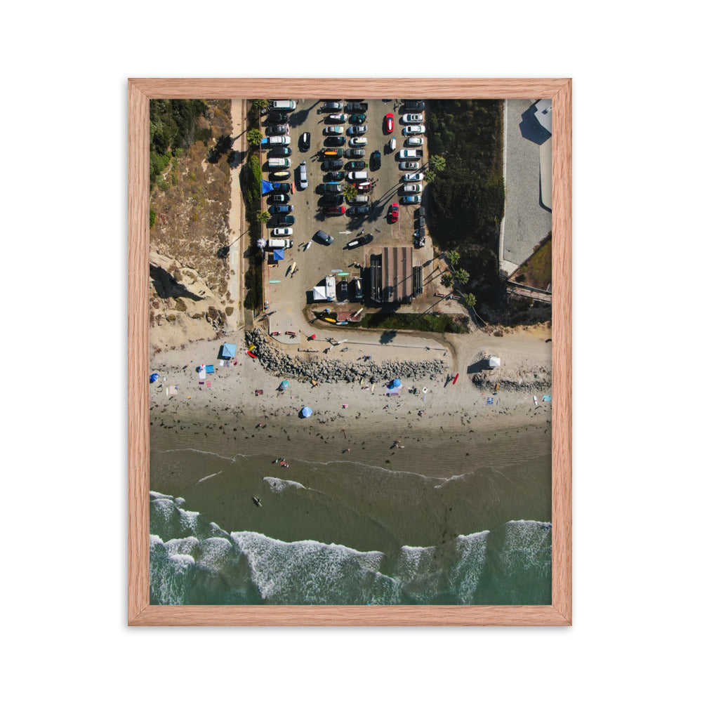 Tourmaline Surf Park Framed poster
