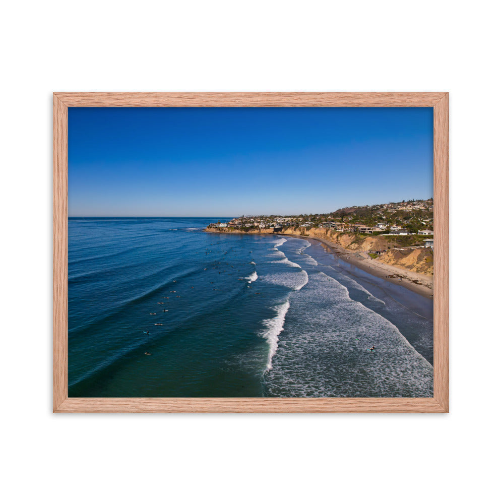 Tourmaline Surfing Park Framed poster
